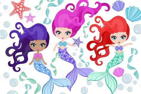 Little Mermaid clipart, mermaid PNG, mermaid sublimation graphics, black mermaid clipart, mermaid birthday party, afro girl PNG clip art. 9 reviews. $1.99.